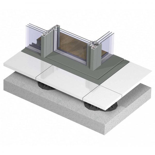 Reynaers Hi-Finity sliding system triple glazing corner with gutter